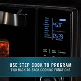 Calphalon Air Fryer Oven, 11-in-1 Toaster Oven Air Fryer Combo, Cool Touch Exterior, 26.4 QT/25 L, Fits 12" Pizza, Stainless Steel Calphalon