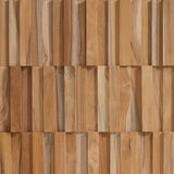 Wall!Supply 3D Wall Panels – Reclaimed Vertical Asian Teak Wood – Home Decor Wallpaper Alternative for Living Room, Bedroom & Office – Easy DIY Installation – 16 Pack, Covers 11.15 Sq Ft Wall!Supply