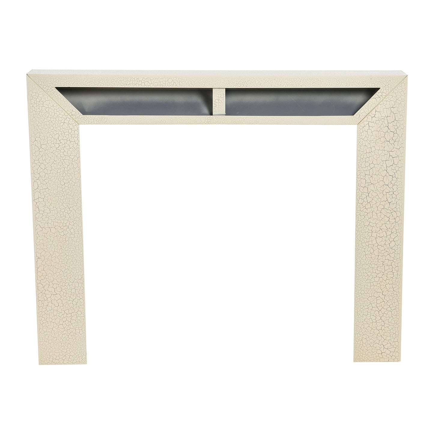 Creative Co-Op Modern Fireplace Mantel, Distressed Cream