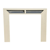 Creative Co-Op Modern Fireplace Mantel, Distressed Cream Creative Co-Op