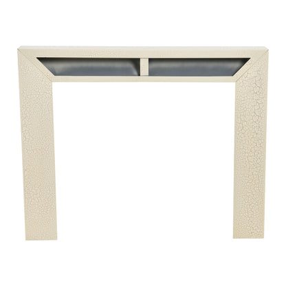 Creative Co-Op Modern Fireplace Mantel, Distressed Cream