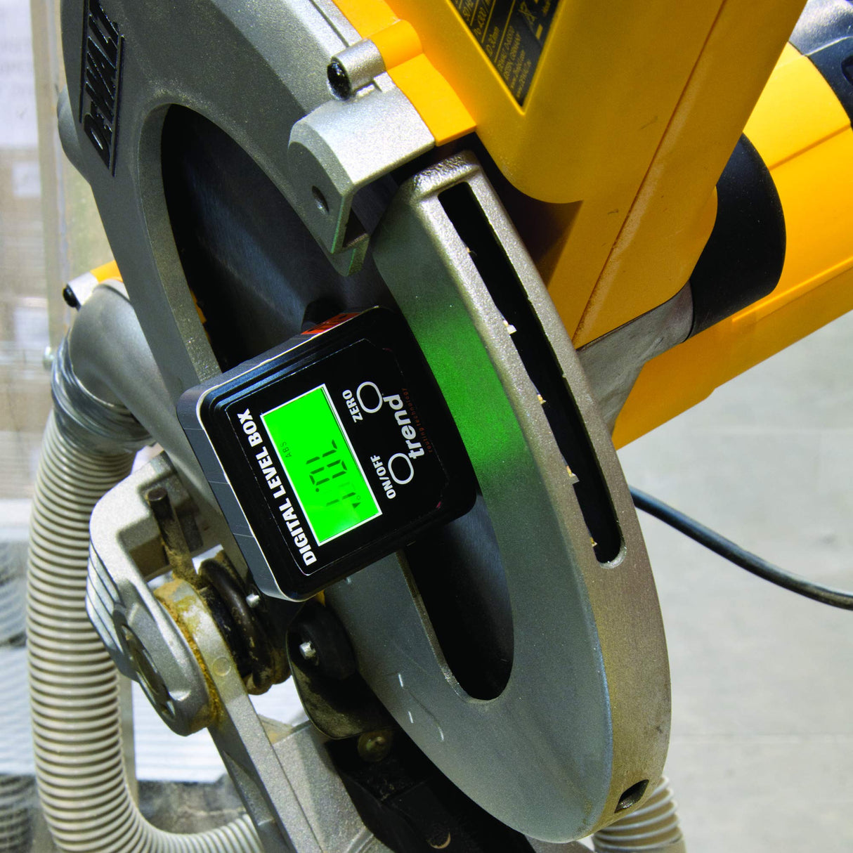 Trend Digital Level Box and Angle Finder (Magnetic Base & LCD Display) for Woodworking and Accurate Table/Miter Saw Angle Setting, Black, DLB TREND