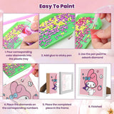 Sretoul 4 Pack Cartoon Diamond Art Kits for Kids - Kid Diamond Art Painting Kit Cartoon, Cute Gem Arts for Kids Ages 4 6 8 12, DIY Crystal Gem Kits for Children Girls Boys Gifts (6x6 inch) Sretoul