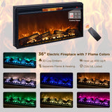 OKD 75” Fireplace TV Stand for 85 Inch TV, Farmhouse Highboy Entertainment Center with 36” Electric Fireplace, Modern Media Console Table with Drawers Storage&Cabinets for Living Room, Dark Rustic Oak OKD