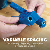 Kreg KPHJ320 Pocket-Hole Jig 320 - Small, Durable Jig for Tight Spaces - Create Perfect, Rock-Solid Joints - Easily Adjustable Drill Guides - For KREG