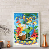 SOTYIOO Diamond Painting Kits for Adults.Summer Diamond Art Full Drill Round Gem Art 5D Diamond Dots Suitable Home Wall Decor 12x16inch SOTYIOO