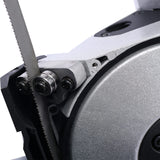 SPOFLYINN High Performance Portable Band Saw 45°-90° Cutting 10A 1100W Motor 5" Cutting Capacity Compact Band Saw with Removable Stainless Steel Base for Woodworking Metalworking 5-inch One size SPOFLYINN