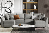 HONBAY Modular Sectional Sofa U Shaped Sectional Modular Sofa with Storage Convertible Modular Sectional Couch for Living Room, Grey HONBAY