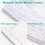 Framed Paint by Numbers Kit for Adults Beginner, Skull and Roses Easy Paint by Number Kits on Canvas Framed, Skull DIY Acrylic Oil Painting by Numbers with Frame for Gift Home Decor 8 x 12 inch GEEHEIY