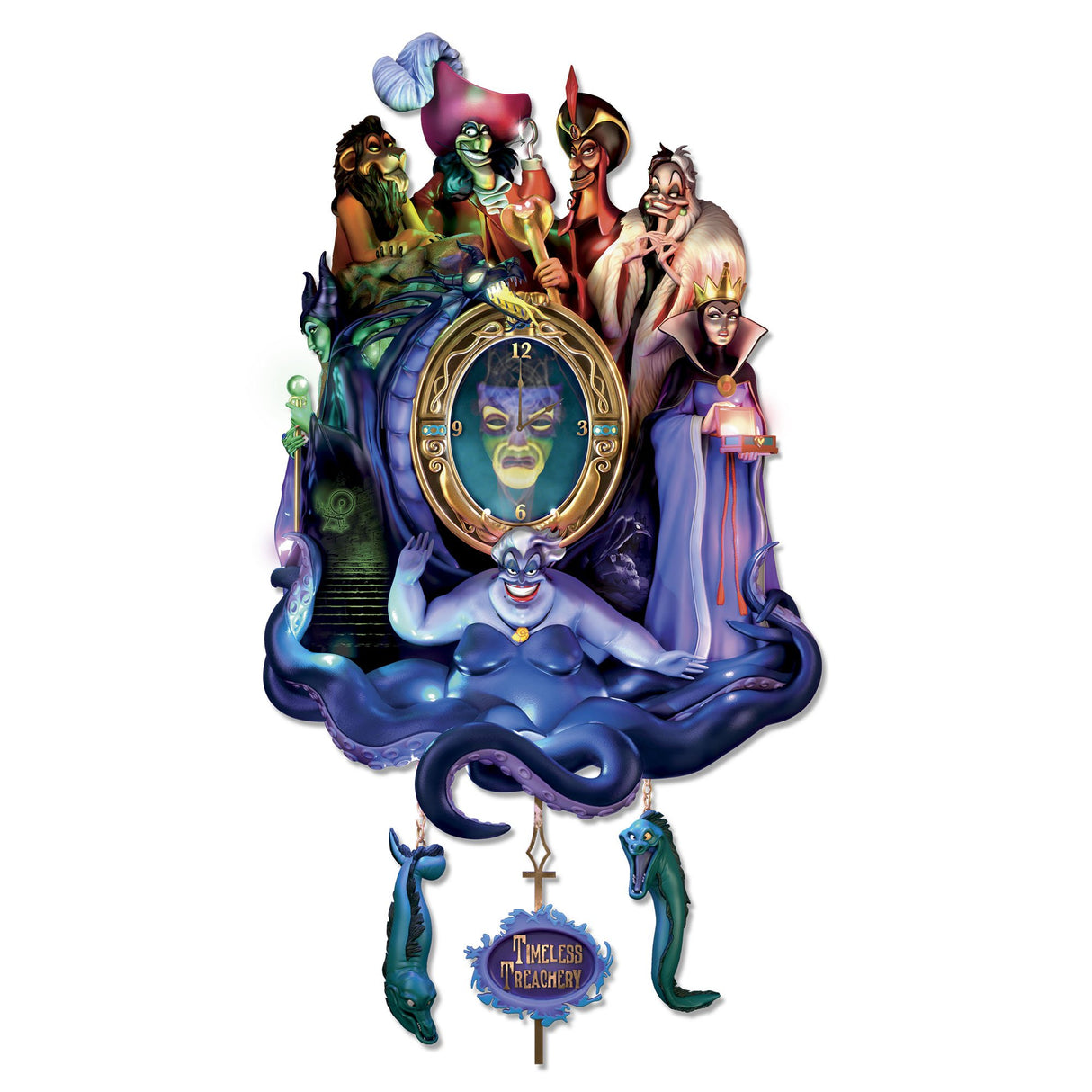 Disney Classic Villains Timeless Treachery Cuckoo Clock Bradford Exchange The Bradford Exchange