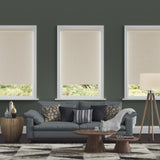 Lumino 100% Blackout Roller Shades for Windows - 23" W x 72" L - Sand, Over 2,000 Custom Sizes, Cordless, Dual Layer Fabric for Advanced Light Blockage, Thermal Insulated Privacy Blinds Lumino
