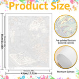 Paint by Numbers Kit for Adults, Skull Paint by Numbers Kit for Adults Beginners, DIY Acrylic Painting on Canvas for Home Wall Art Decor(16x20Inch Mandun