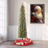 SKRYUIE Christmas Paint by Numbers Kit for Adults, Acrylic Oil Painting by Numbers Kits Santa Claus for Beginner with Paintbrushes Brushes Paintwork Art Crafts Canvas for Home Decor 16x20 inch SKRYUIE