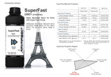 SuperFast 4K 3D Printer Resin Water Washable, 50um Print in 0.6 sec, Made in Korea by 3DMaterials (5000g, Grey) 3DMaterials