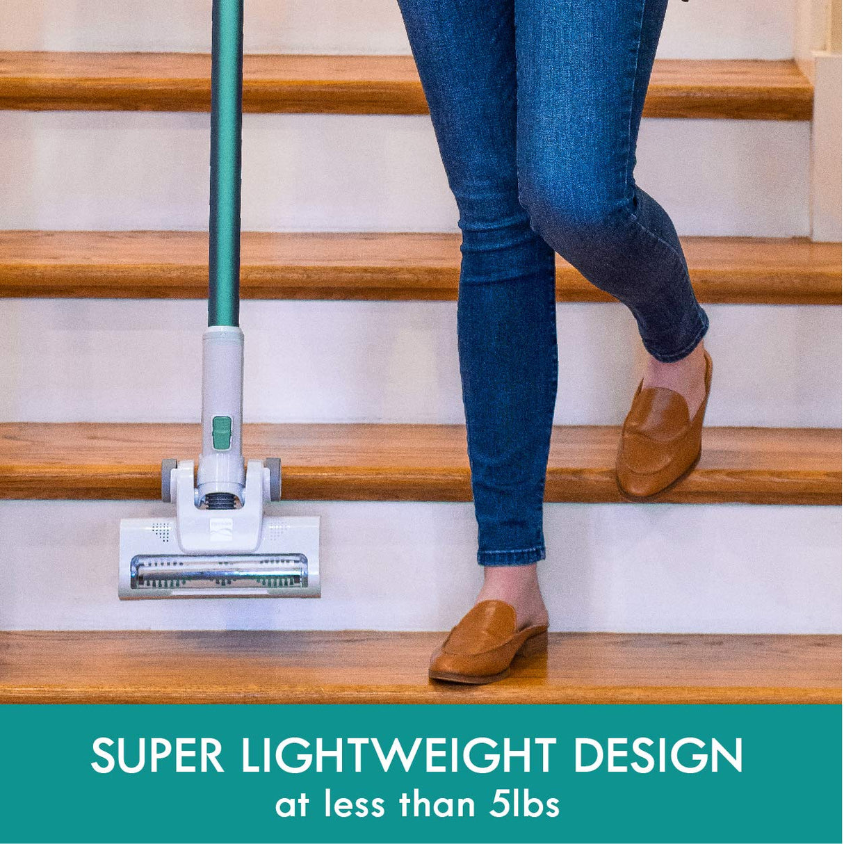 Kenmore DS4020 Cordless Stick Vacuum Lightweight Cleaner 2-Speed Power Suction LED Headlight 2-in-1 Handheld for Hardwood Floor, Carpet & Dog Hair, Green Kenmore