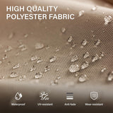 LAUSAINT HOME 10'x 13' Outdoor Retractable Pergola with Sun Shade Canopy, Heavy-Duty Aluminum Pergola, Patio Metal Shelter for Grill, Garden, Backyard, Brown LAUSAINT HOME