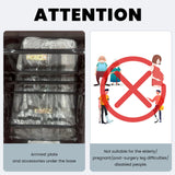 YI DANICA Recliner Chair Modern Ergonomic Lounge Single Sofa Seat Living Room Gravity Recliners Foam Filling 2 Cup Holders & Side Pocket YI DANICA