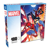 Buffalo Games - Marvel -Action: Spider-Man #1-100 Piece Jigsaw Puzzle for Families -Challenging Puzzle Perfect for Game Nights - Finished Size is 15.00 x 11.00 Buffalo Games