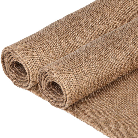 Butarfe Burlap 5 Yard Natural Burlap Fabric 39 Inches Wide Burlap Fabric by The Yard Premium Jute Liner Multipurpose Jute Fiber Material for Gardening Wedding Table Runners Home Party Decor Christmas butarfe