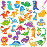 Viicoor 31PCS Dinosaurs Diamond Painting Sticker Kit, DIY Creative Diamond Art Sticker Craft by Numbers Kits Viicoor