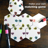 Apostrophe Games Hexagon Board Game Tiles – 20Pcs Large Game Board Pieces – Blank Game Board Chits, Same Size as Settlers of Catan – Create Your Own Custom Tiles Apostrophe Games