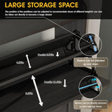 Maupvit Large Shoe Storage Cabinet with 4 Flip Drawers, Narrow Shoe Cabinet for Entryway with Wooden Legs, Freestanding Hidden Shoe Rack Organizer ＆ Metal Hinges, Black Maupvit