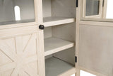 Signature Design by Ashley Bolanburg Two Tone Farmhouse TV Stand, Fits TVs up to 72", 3 Cabinets and Adjustable Storage Shelves, Whitewash Signature Design by Ashley