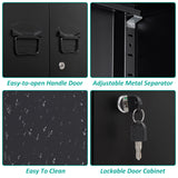 SISESOL Storage Cabinet with Doors and Shelves,40" Metal Storage Cabinet with Lock Door Adjustable Shelf,File Cabinet for Office Storage Cabinet, Home,School,Kitchen,Garage Storage Tool Wall Cabinet SISESOL