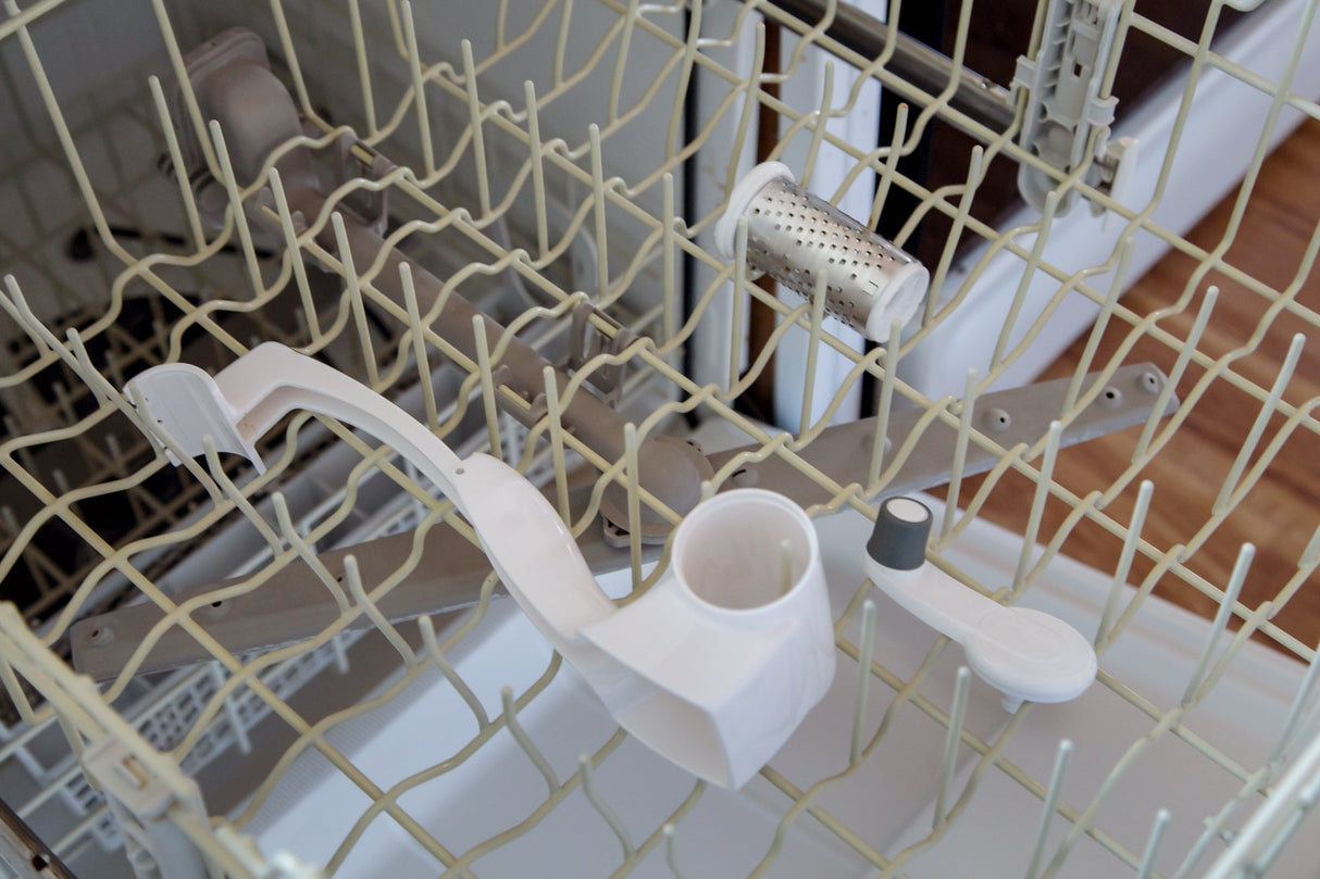 Zyliss Restaurant Cheese Grater - Gifts for Cooks - Culinary Chef Gift - Handheld Rotary Cheese Grater - Cheese, Vegetable, Nut Grater for Right- & Left-Handed Cooks - NSF Restaurant Certified - White Zyliss