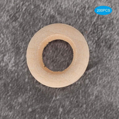 Wooden Rings, 200pcs 20mm Wooden Rings for Crafts, Unfinished Wood Rings Smooth Wood Circles for DIY Connectors, and Jewelry Making - WoodArtSupply