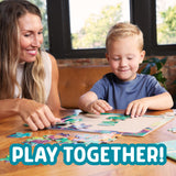 Chuckle & Roar - 4 Pack Tray Puzzles - Farm, Dinosaurs, Jungle, and Zoo - Larger Pieces Designed for Preschool Hands - 12 & 24 PC Tray Puzzles Chuckle & Roar