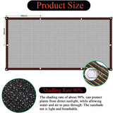 Shade Cloth Garden Shade Mesh Netting with Grommets Outdoor Sun Shade Cover for Pergola Patio Plants Greenhouse Chicken Coop Black 90% Shading Rate(6X8FT) ZOZIJIU