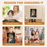 MEIYUDA Virgin Mary Diamond Painting Kits for Adults, 5D Jesus Diamond Art Kits for Beginners, DIY Gem Art Crystal Painting for Home Wall Decor and Present 12x16inch MEIYUDA