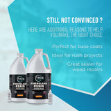 True Composites Fiberglass Resin Polyester Resin Marine Grade Resin 1 Gallon with MEKP Hardener Polymer Resin Fiberglass Repair Kit Laminating Resin for Wood Boat Building and Repair TRUE COMPOSITES