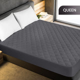 Utopia Bedding Quilted Fitted Mattress Pad, Queen Size, Elastic Fitted Mattress Topper Protector and Cover Stretches up to 16 Inches Deep, Machine Washable (Grey) Utopia Bedding