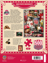 MasterPieces Game Day 500 Piece Jigsaw Puzzle for Adults - NCAA Ohio State Buckeyes Locker Room - 15"x21" Masterpieces