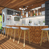 TOOKNIN 1 Pack Natural Reed Fence,5.5FT X 16.4FT Bamboo Fencing Privacy Reed Screening for Outdoor, Gallery, Restaurant, Hotel, Patio (Brown) TOOKNIN