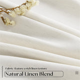 102 Inches Long Pinch Pleated Linen Blackout Curtains for Bedroom Back Tab Track Memory Trained Shape Farmhouse Light Blocking Curtains 102 Inch Length for Living Dining Room Darkening Drapes Cream TWODRAPES