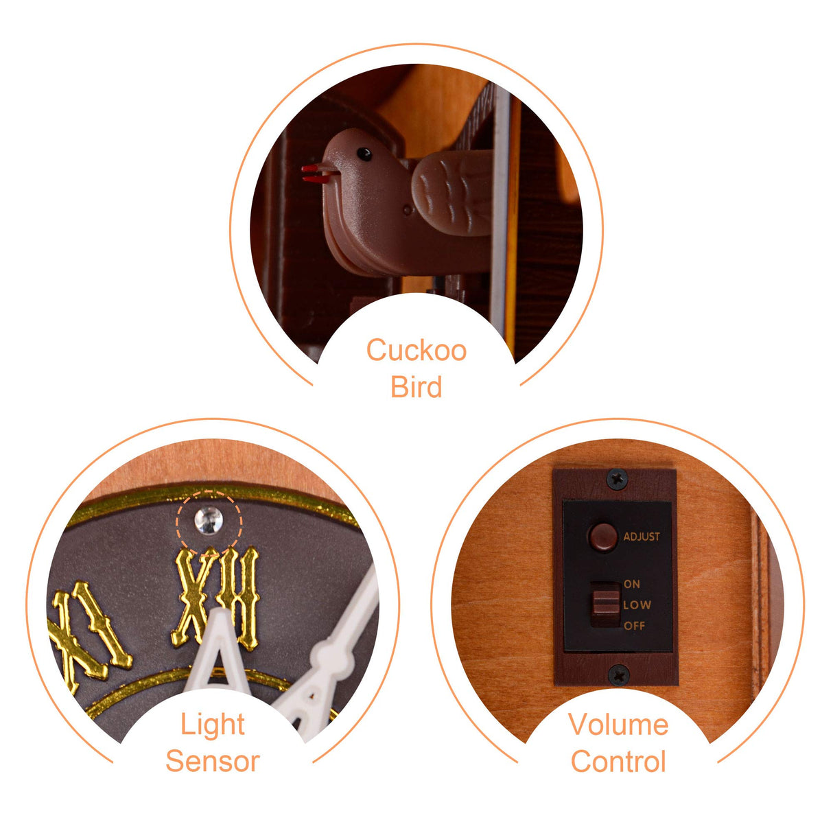 Kendal Handcrafted Wood Cuckoo Clock MX025 Kendal