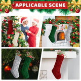 YOGINGO 2 Pack Christmas Stockings - Personalized Christmas Stockings, Large 18 Inches Christmas Stocking Hold All Surprises, Knitted Gift Stockings & Farmhouse Christmas Decor YOGINGO