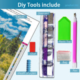 TOPMCYSG Mountain Scenery Diamond Art Kits for Adults,Forest Landscape 5D Diamond Painting Kits for Beginners,DIY Round Full Drill Diamond Dots Paintings Picture Gem Art for Home Wall Decor 16 x 12 in TOPMCYSG