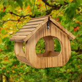 BalterFF Bird Feeders for Outdoors,Wooden Unique Seed Sunflower Food Feeder Blue Cardinal Finch Backyard Platform Balcony Gazebo Tree Fence Wall BalterFF