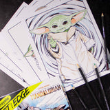 Crayola Mandalorian Coloring Book with Poster, Baby Yoda Featured, Styles Vary, 28 Pages Crayola