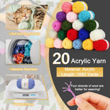Aeelike Yarn Kit, 1093 Yards Crochet Yarn for Crocheting Complete Knitting Kit for Beginners Professionals with Aluminum Crochet Hooks Detailed Instruction, Ideal Crochet Yarn Set/Gift Aeelike