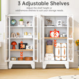 baoliwo 61" H Locking Display Cabinet with Glass Door, Tall Storage Cabinet with 3 Adjustable Shelves, Metal Curio Cabinet Multi-Purpose Display Case for Collectibles Bedroom Living Room Office baoliwo