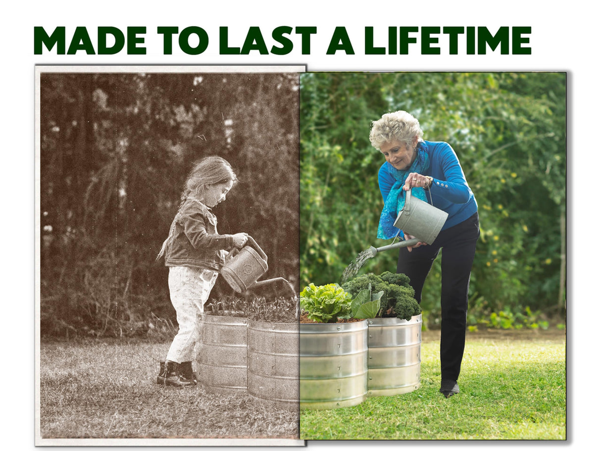 Galvanized Raised Garden Beds Outdoor // 3×3×1 ft Planter Raised Beds for Gardening, Vegetables, Flowers // Large Metal Garden Box (Silver) // Patented Tool-Free Design Plant & Plot