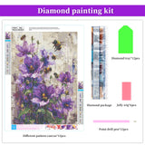 BWFY 12 Pack Diamond Art Kits for Adults,5D Diamond Painting Kits for Adults,Flower Series Paint with Numbers Diamonds for Home Wall Decor Festival Gift, 12x16 Inch BWFY