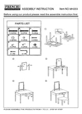 Frenchi Home Furnishing Vanity Set, One Mirror, White Frenchi Furniture