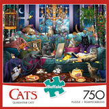 Buffalo Games - Brigid Ashwood - Quarantine Cats - 750 Piece Jigsaw Puzzle For Adults -Challenging Puzzle Perfect for Game Nights - Finished Size is 24.00 x 18.00 Buffalo Games