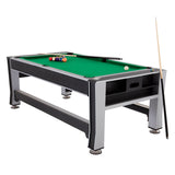 Triumph 3-in-1 7' Rotating Swivel Multigame Table - Air Hockey, Billiards/Pool, and Table Tennis - All Accessories Included Triumph Sports